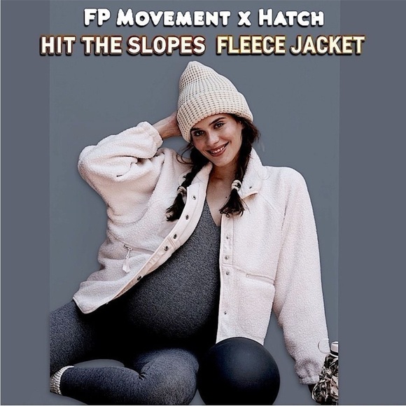 Free People Movement X Hatch Hit The Slopes Jacket Fleece Canvas NEW Size S,M - Picture 13 of 13